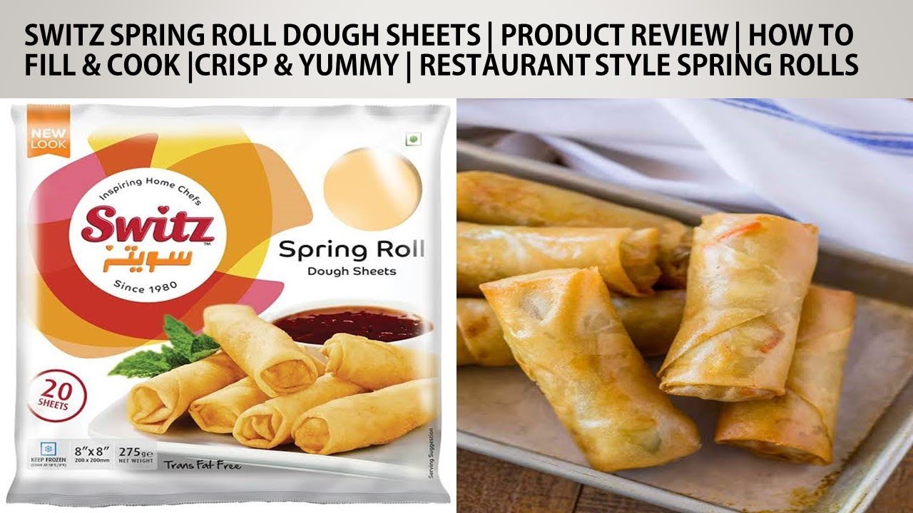 Switz Spring Roll Dough Sheets | Product Review | How to Fill & Cook | Crisp n Yum |Restaurant Style