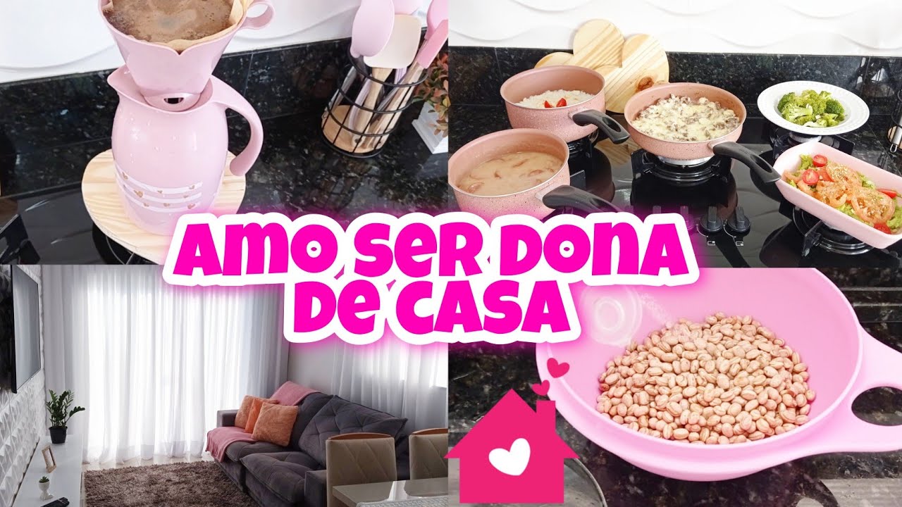 COMO EU AMO SER DONA DE CASA 💖| FIZ UM ALMOÇO DELICIOSO| + PÃO RECHEADO| ORGANIZEI A CASA!