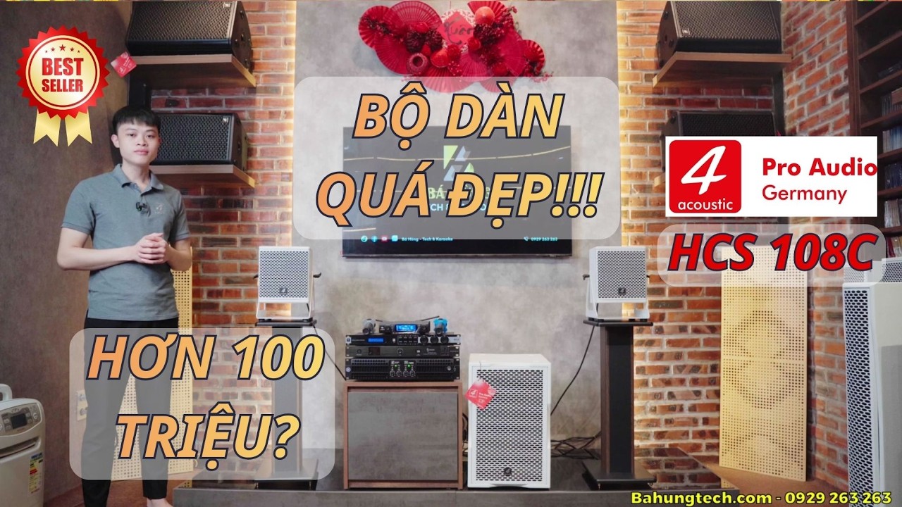 4ACOUSTIC HCS108C | BỘ DÀN TRẮNG NGỌC TRAI RẤT HỢP NHỮNG KHÔNG GIAN SANG TRỌNG