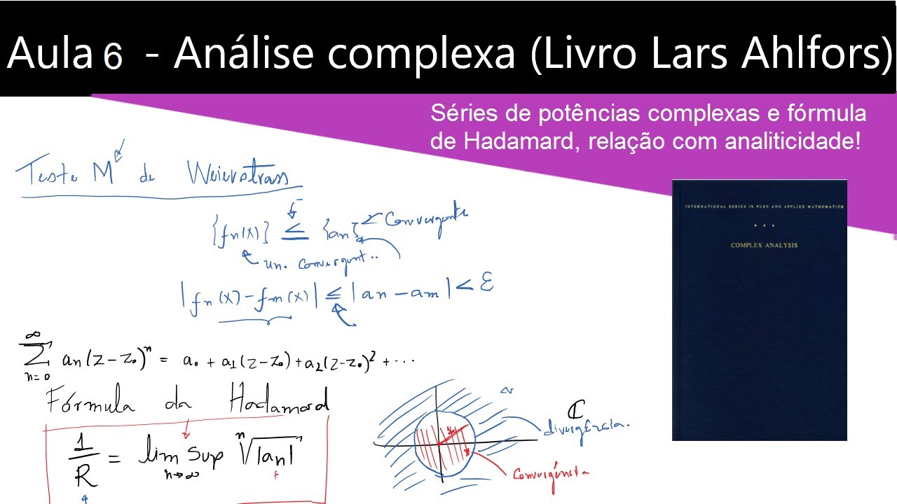 Aula 6 - Séries de potências complexas e fórmula de Hadamard