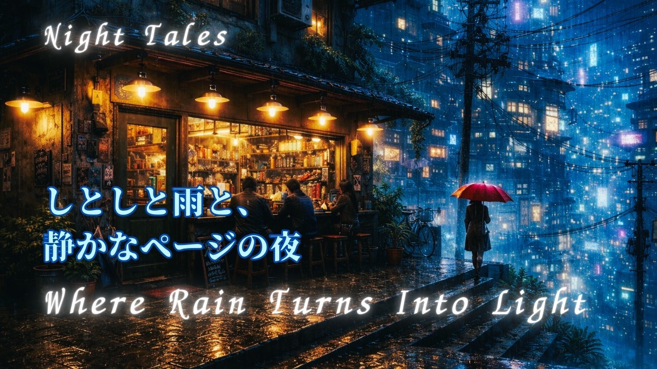 🌙 Night Tales - Where Rain Turns Into Light - Rainy Night Lofi for Reading & Quiet Evenings☔️🌙 ＃133