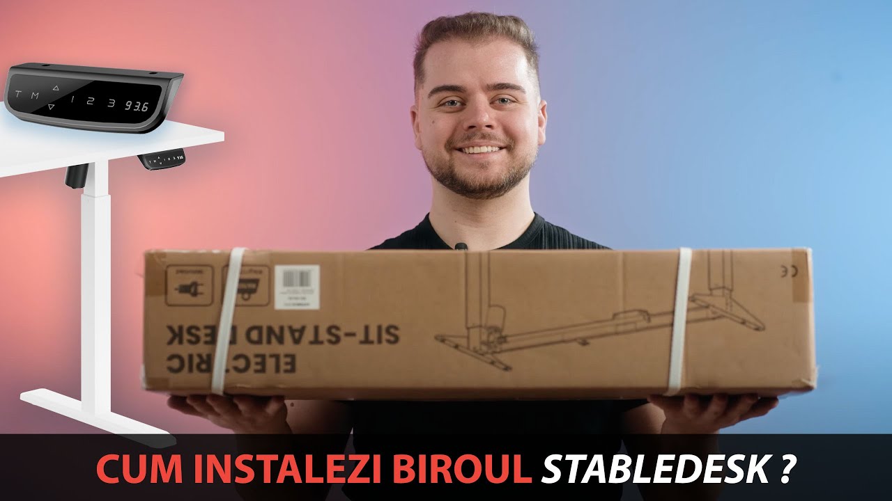 Cum instalezi biroul reglabil StableDesk? (Model SD-102)