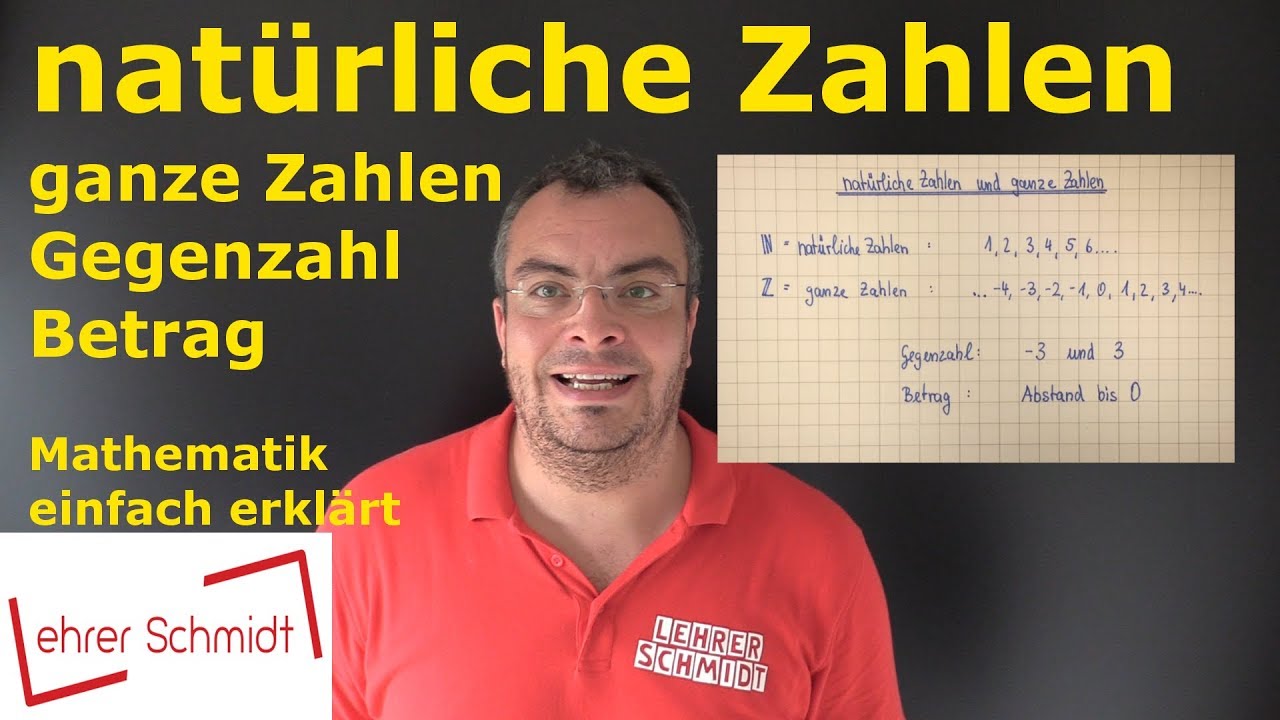 nat&uuml;rliche Zahlen & ganze Zahlen | Mathematik - einfach erkl&auml;rt | Lehrerschmidt