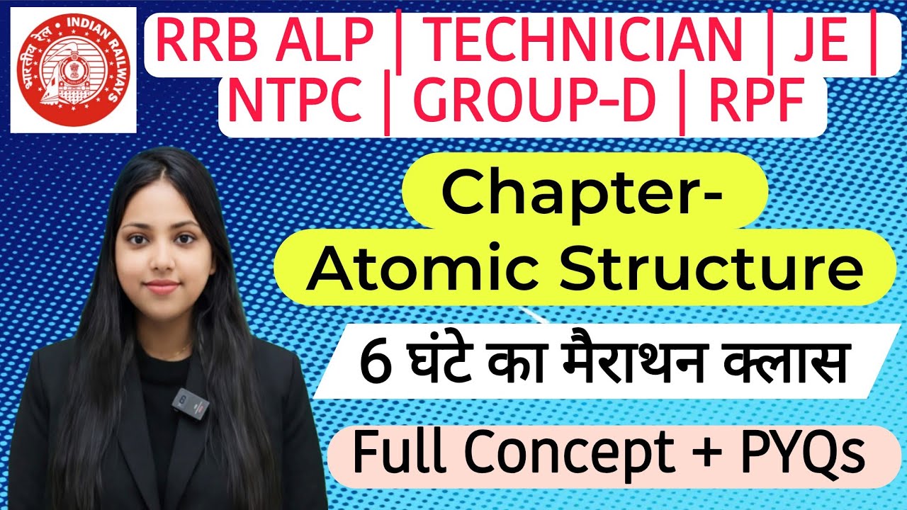 Atomic Structure | Structure Of Atom | Atoms & Molecules | Chemistry Foundation Course | RRB Science