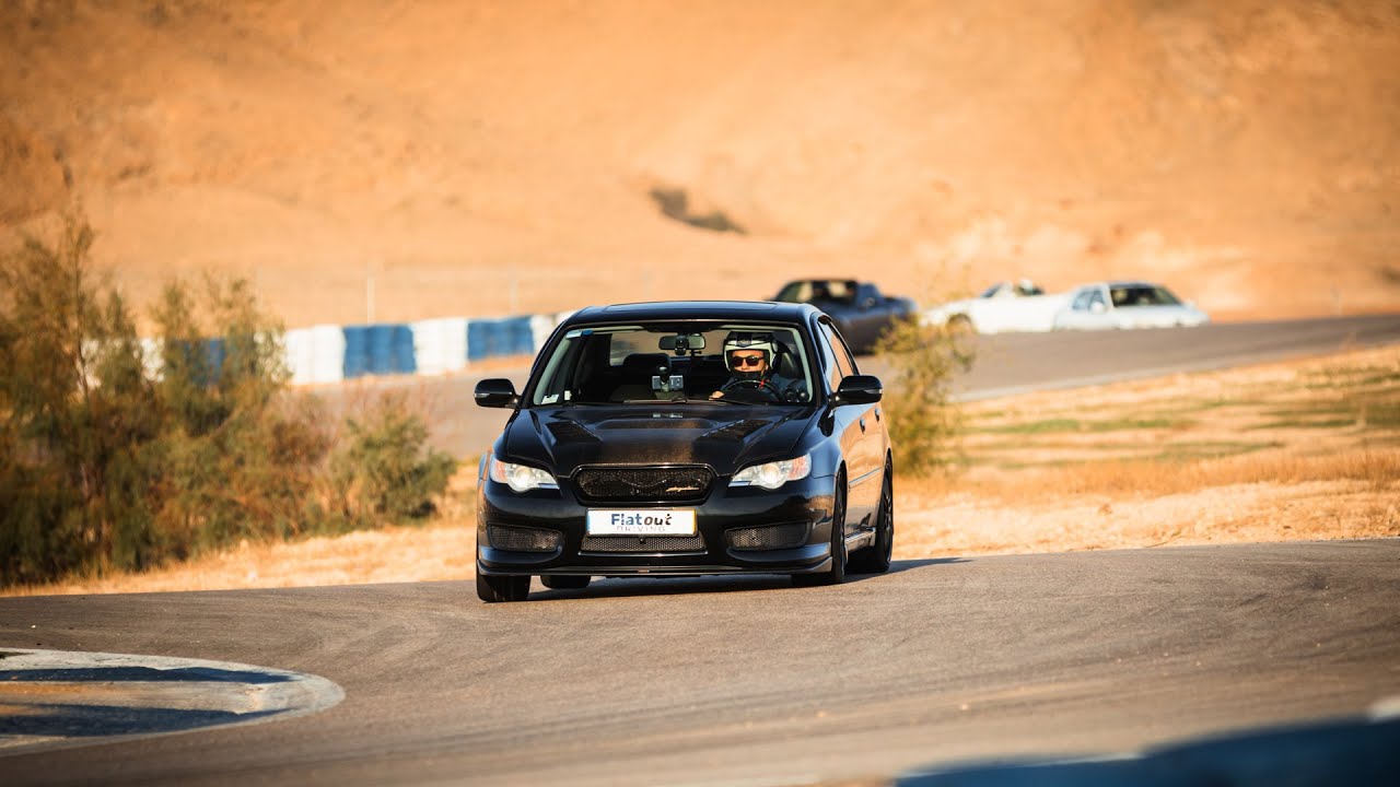 Taking to the limit - 400 BHP Supercharged FLAT 6 Subaru Legacy Spec.B 6mt. Pezael track hot lap.