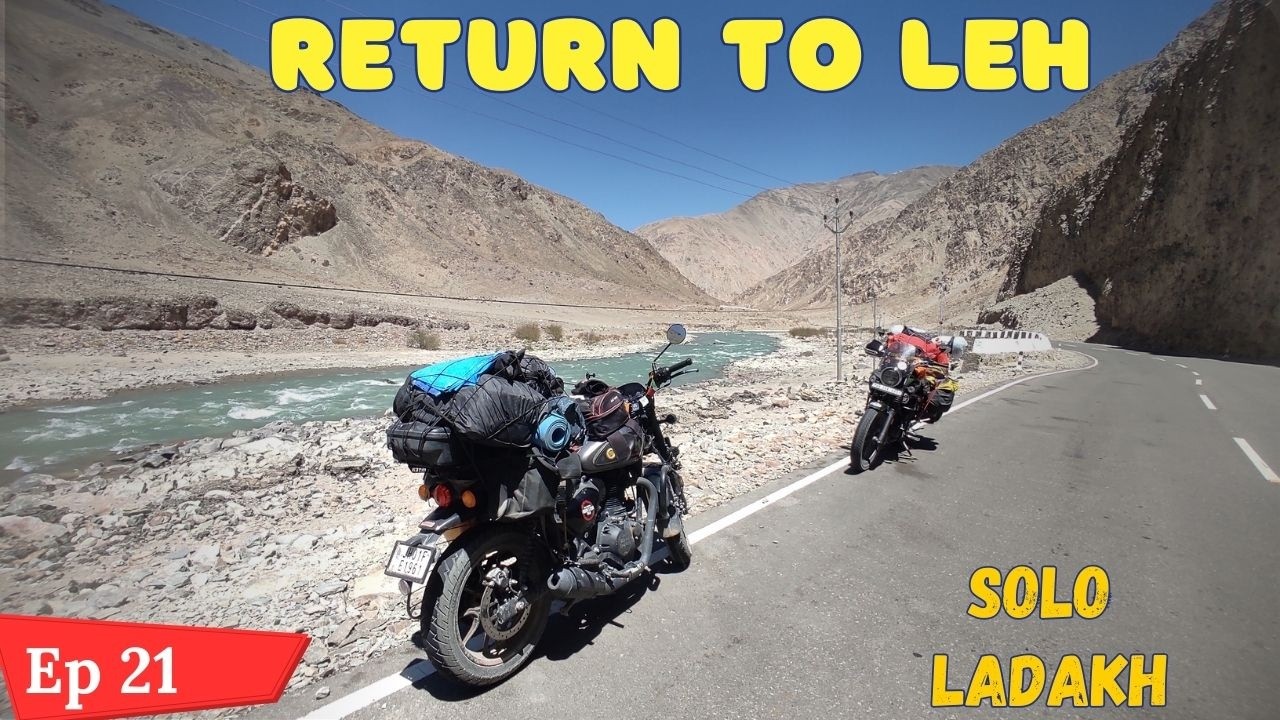 Tso Moriri Lake To Leh  | Hunter 350 Ladakh Ride | Jharkhand to Ladakh | Ep-21 | #silenttunnelyt