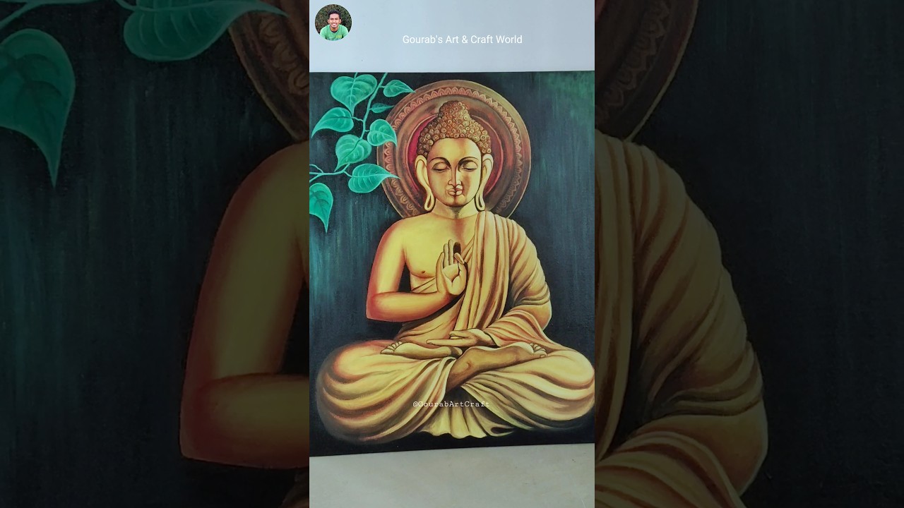 Buddha Acrylic  Painting on Canvas 