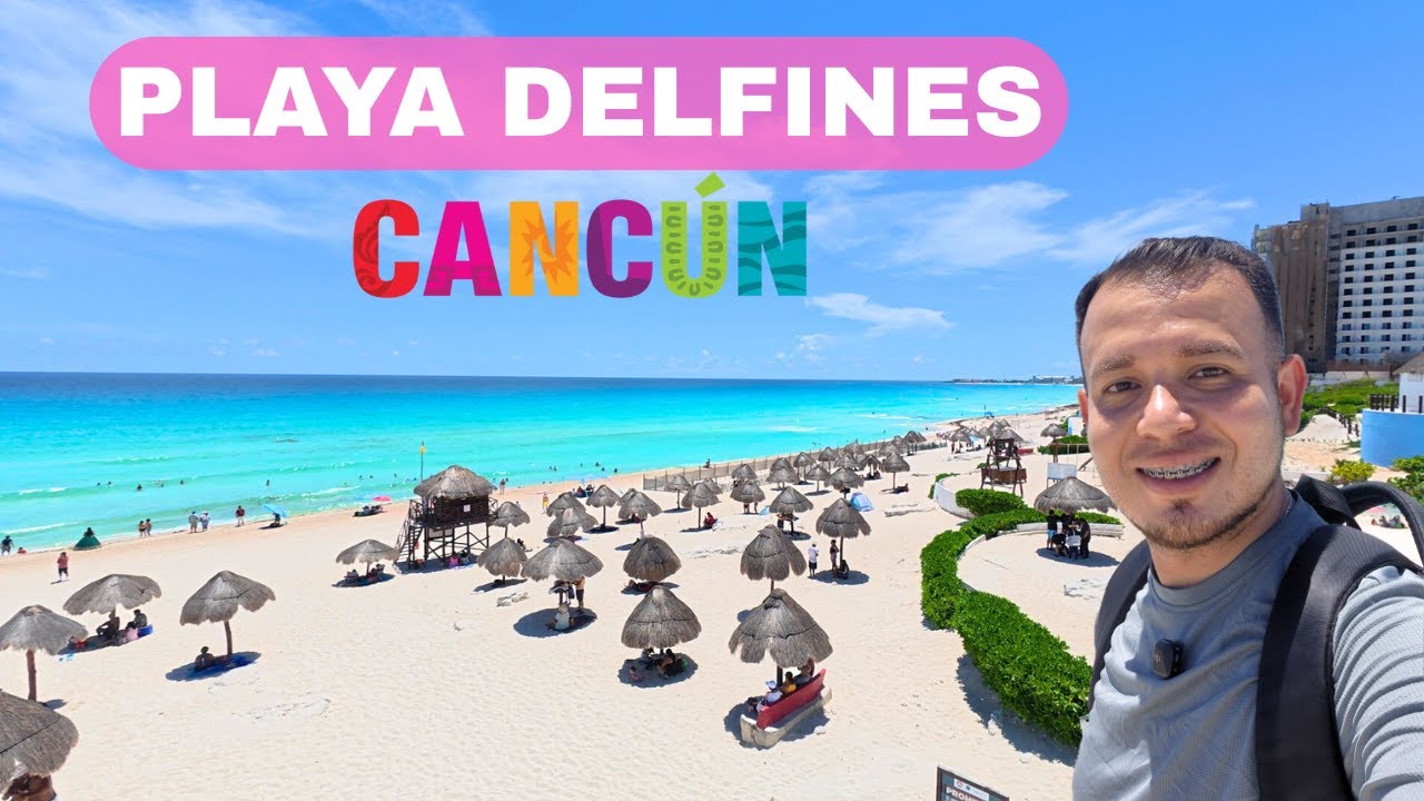 Playa Delfines 🏖️ la playa mas famosa de Cancún sin sargazo!!!  ¿Qué hacer en playa delfines Cancún?