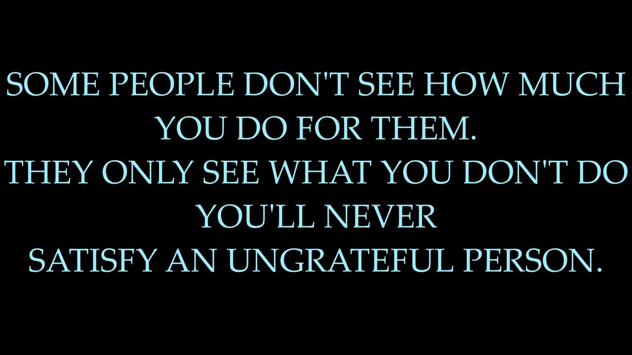 Food For Thought Friday - Ungratefulness