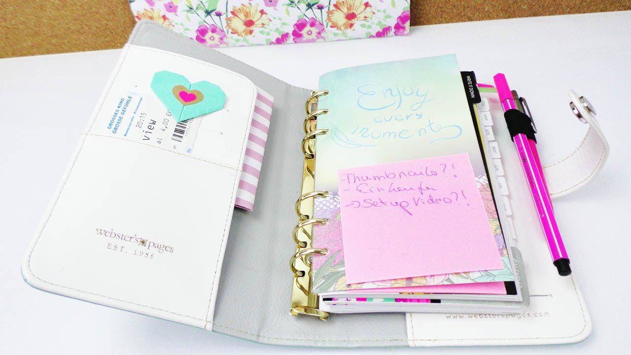 Webster's Pages Planer Set Up & Wochendeko | Eva zeigt euch ihren Kalender | Filofaxing DIY