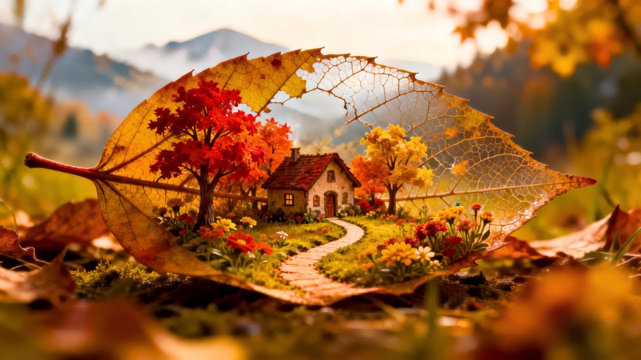 Cozy Autumn Acoustic Guitar Instrumental 🍁 Relaxing Background Music for Work, Study & Stress Relief