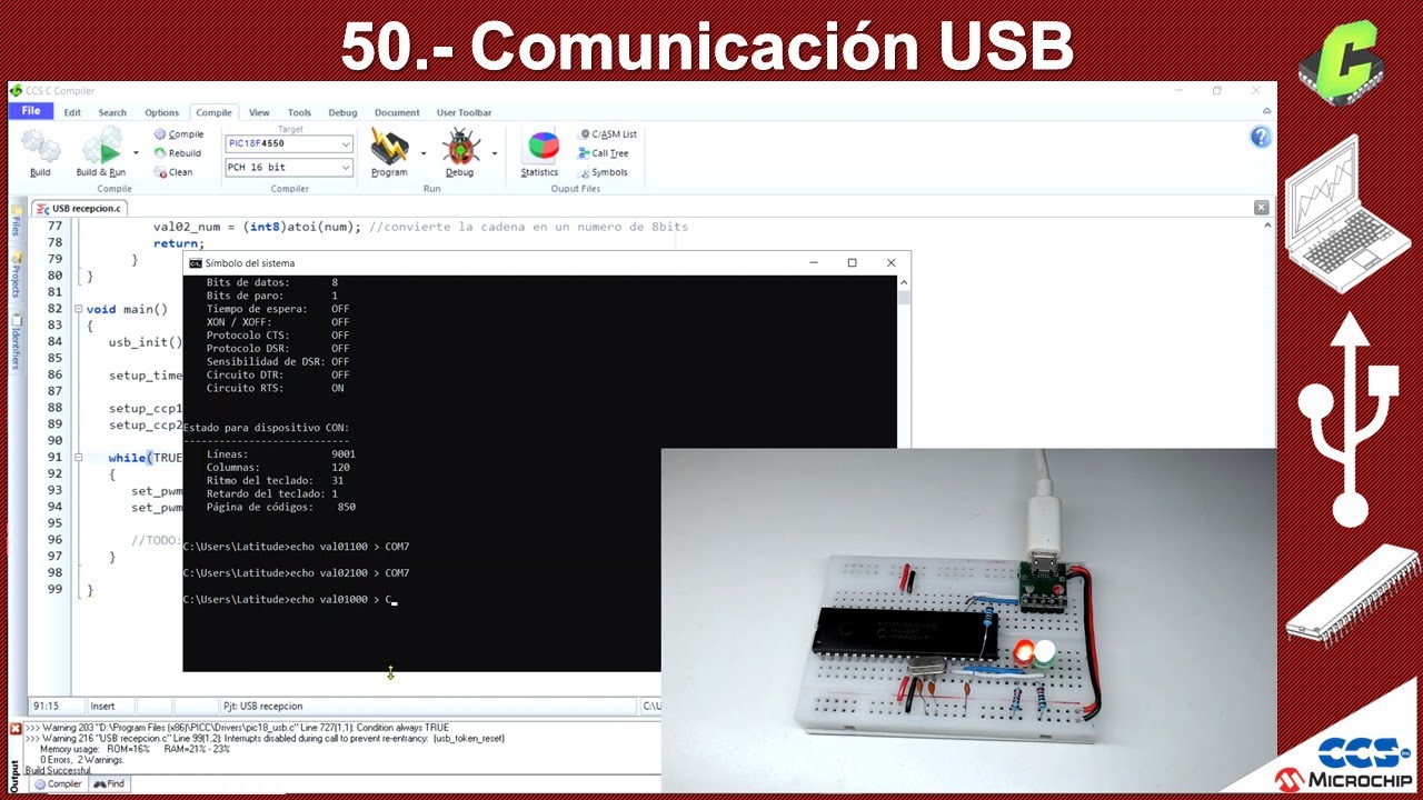 50.- Comunicación serial USB | Curso Microcontroladores PIC