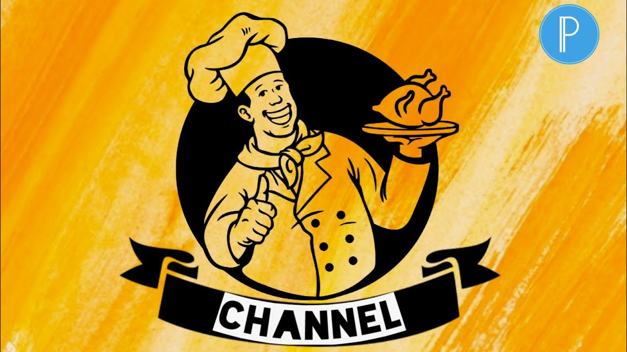 Cooking Channel Logo design in Android mobile || Pixellab Tutorial