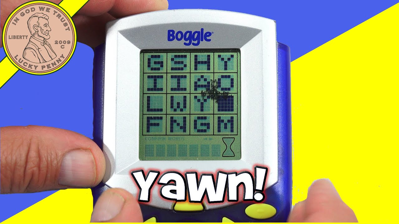 How To Play The 2003 Boggle Handheld Game From Hasbro