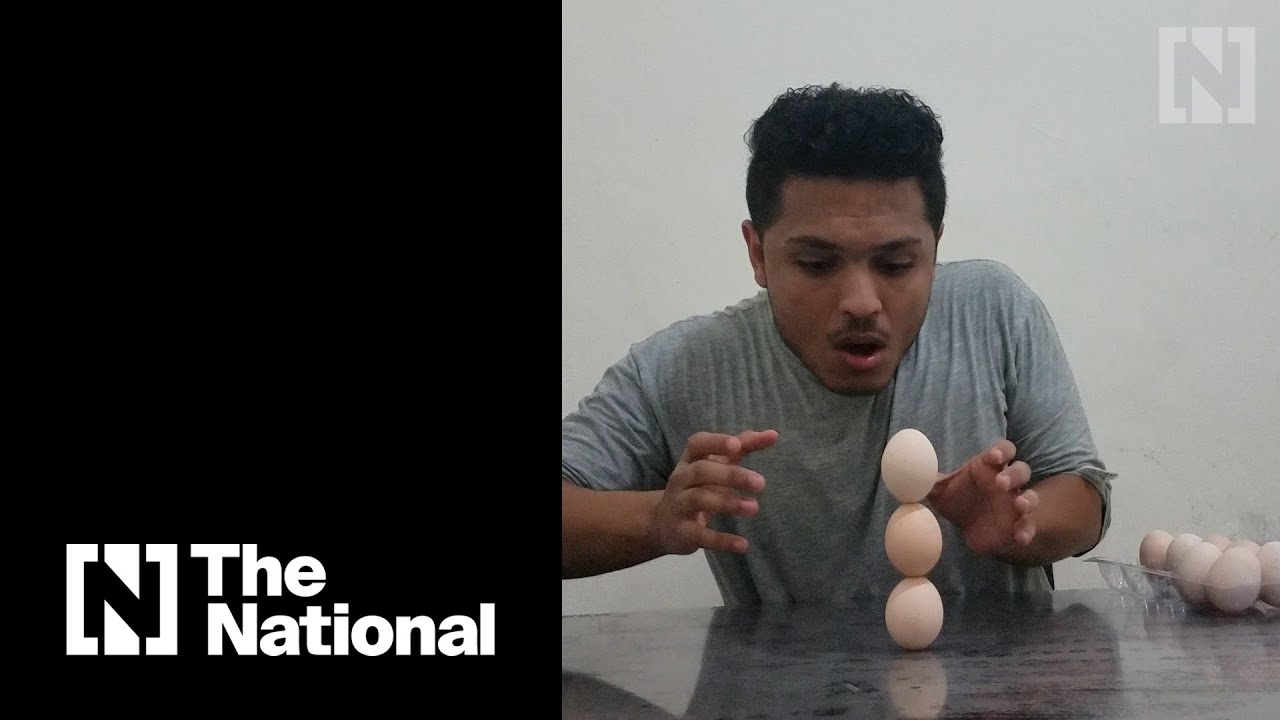 The Yemeni world-record holder for egg balancing