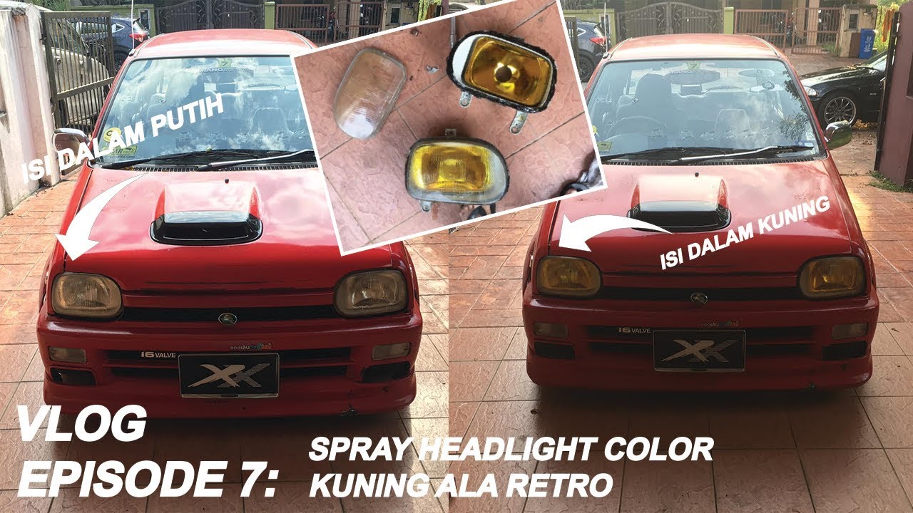 Vlog episode 7:Diy cat lampu kancil/mira l200 trxx jadi kuning ala retro modal cuma RM6.50