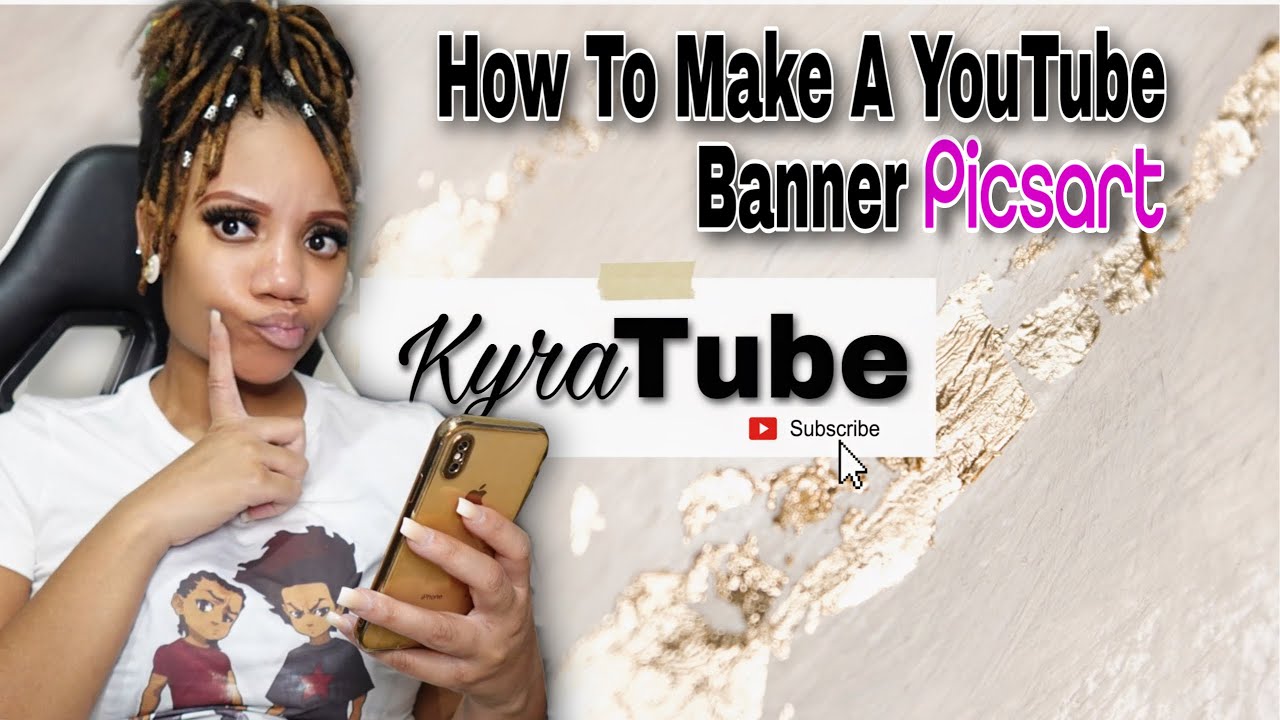 How To Make A Youtube Banner Using Picsart (the FREE version)| Youtube Banner Tutorial