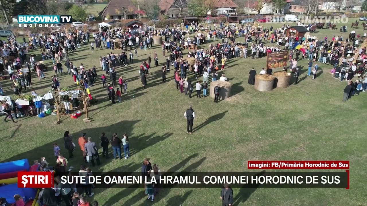 Sute de oameni la Hramul comunei Horodnic de Sus