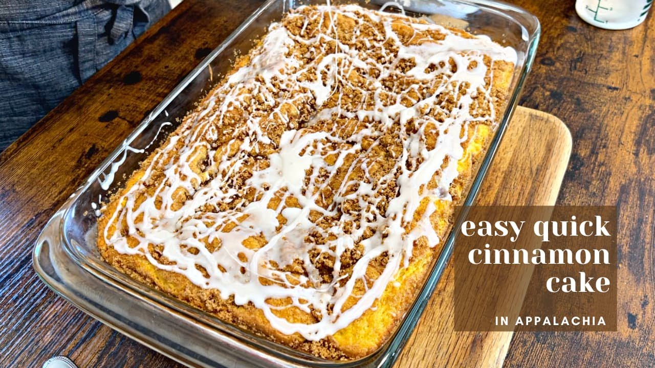 Cinnamon Cake = Easy, Quick, & Travels Well