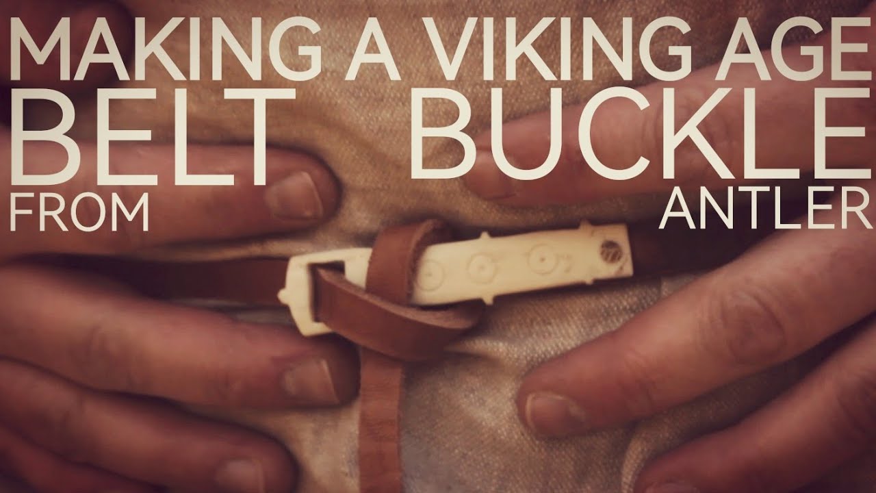 VIKING Belt Buckle in Antler | Viking Bushcraft - Viking Crafts (Ep. 10)
