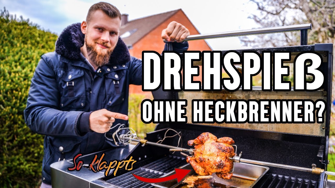 Drehspieß ohne Heckbrenner im Test [Grillhähnchen mit Rösle Videro G4-S + Rotisserie]