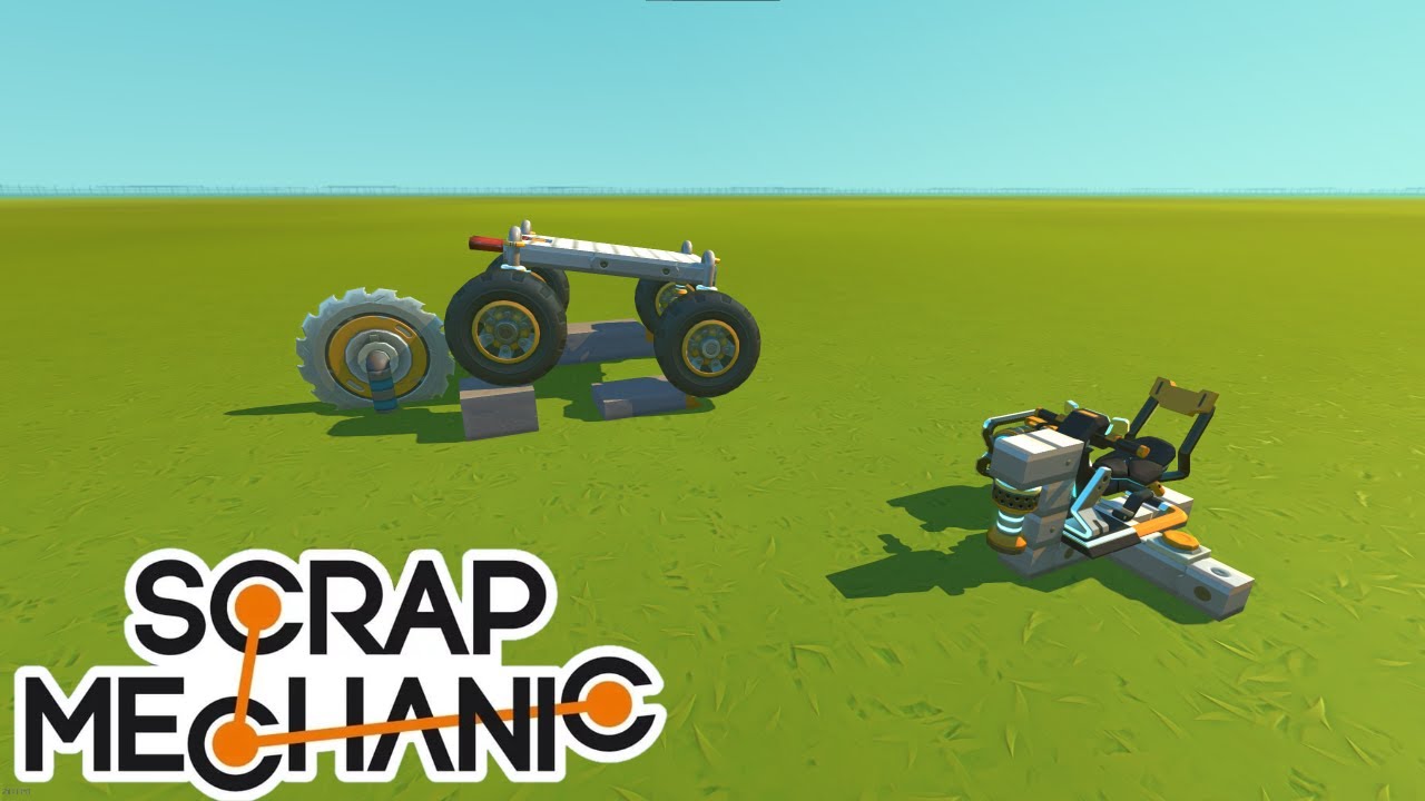 Машина на Радио Управлении в Scrap Mechanic!!!
