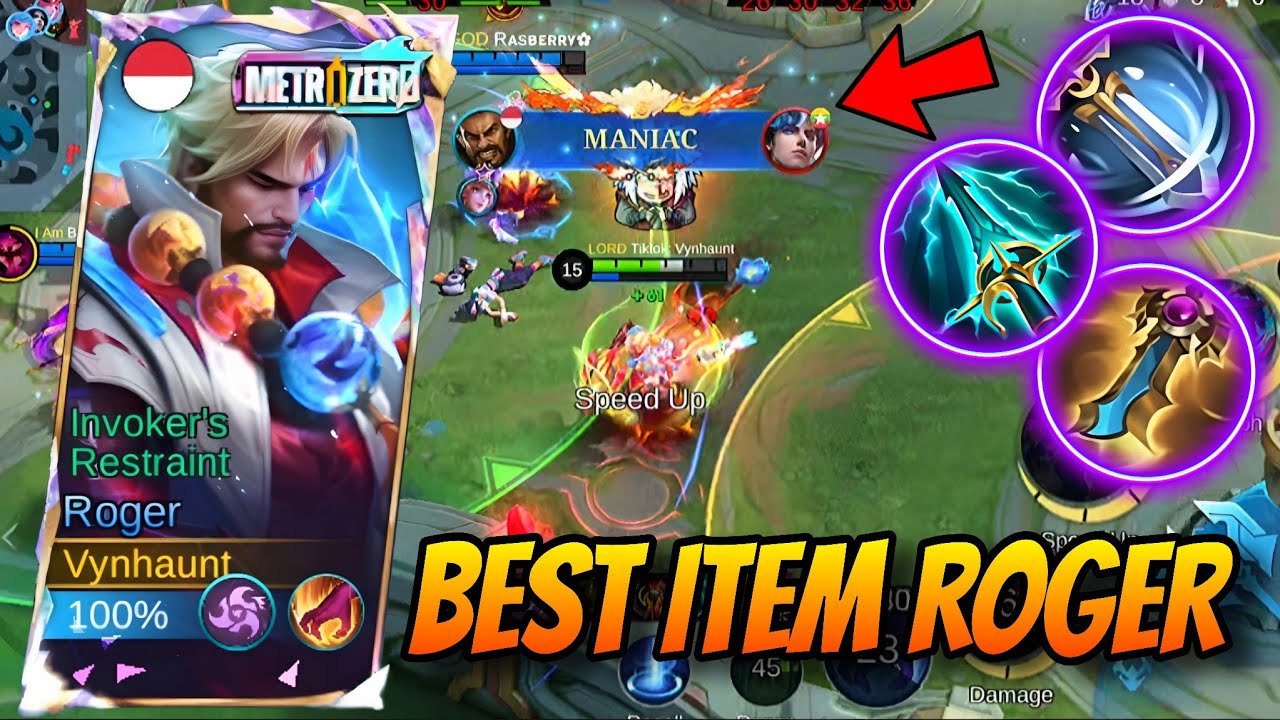 BEST BUILD HYPER ROGER SEASON TERBARU‼️BUILD ROGER PALING SAKIT SELAMA INI - MLBB