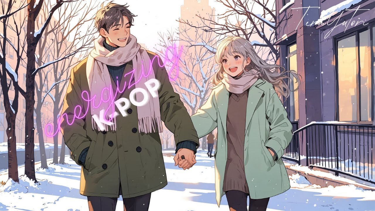 Snowfall & Smiles | Energetic K-Pop Winter Anime BGM Playlist