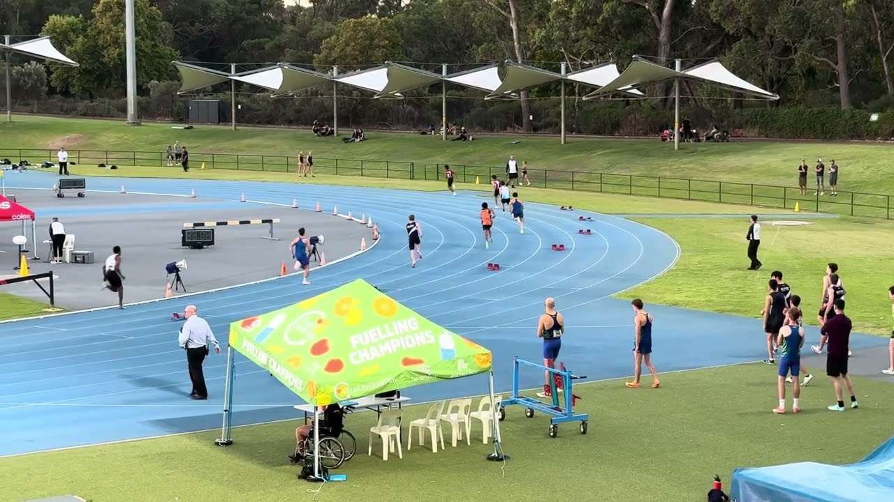 400m 49.99 13 years old - first 400m of the year. 