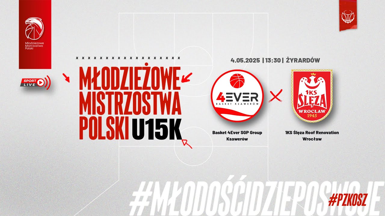 Basket 4Ever SGP Group Ksawerów - 1KS Ślęza Roof Renovation Wrocław (Finał MMP U15K) (o 1 miejsce)