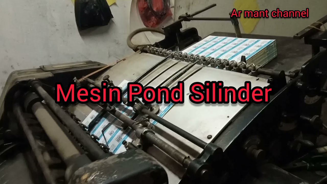 Mesin Pond Silinder (Jalan Sticker Setengah Potong)