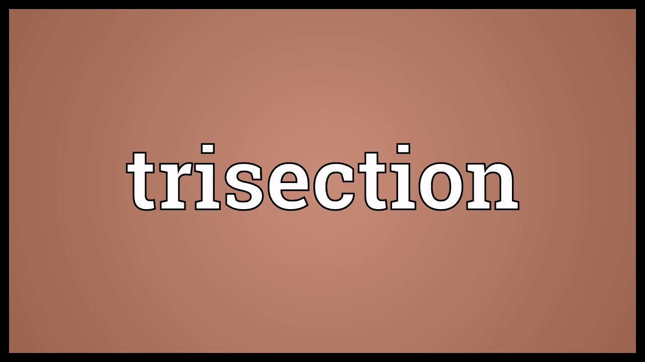 Trisection Meaning
