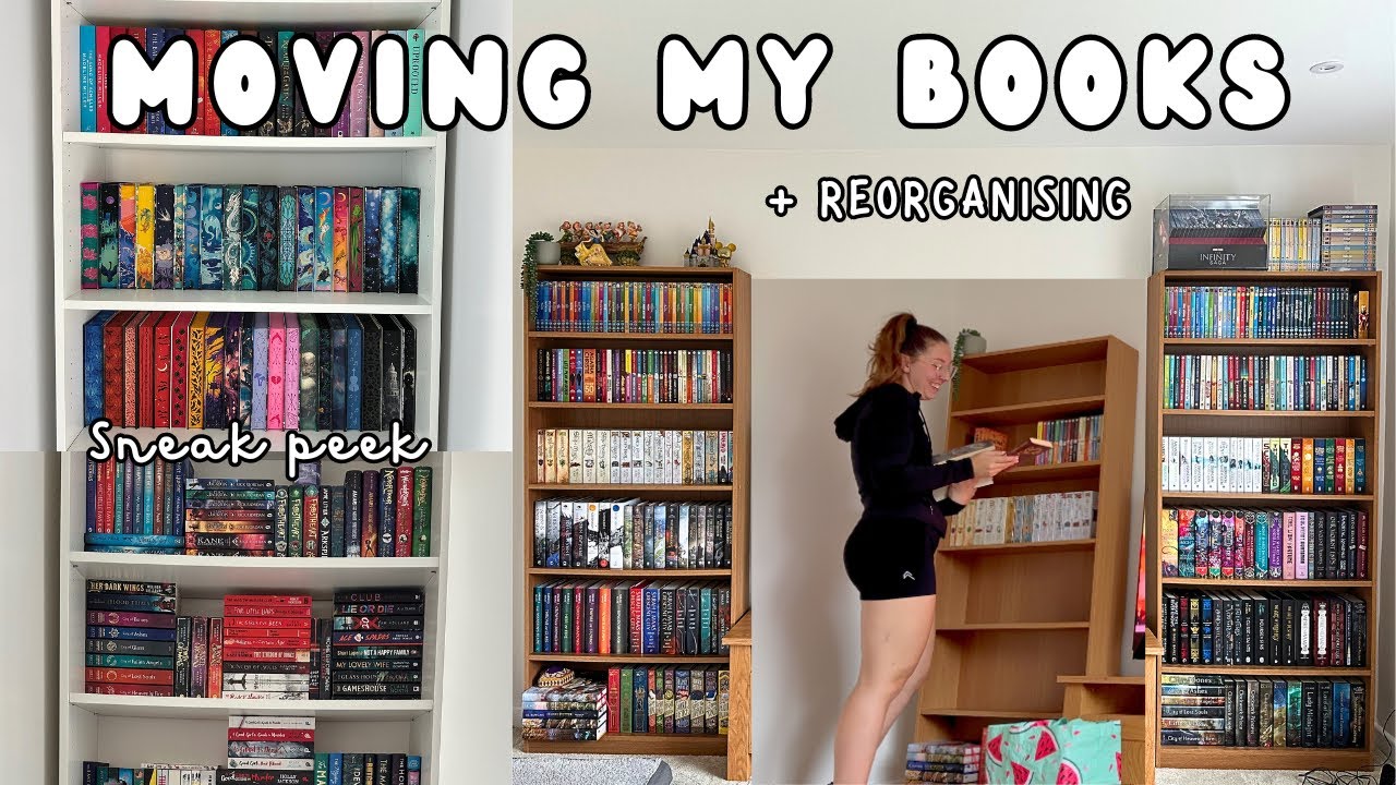 MOVING MY BOOKS // New Bookshelves & Bookshelf Reorganisation