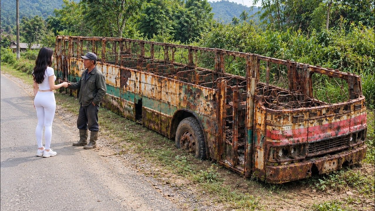 Genius Girl Tears Down an Abandoned Car and Turns It Into a Stunning New Ride!