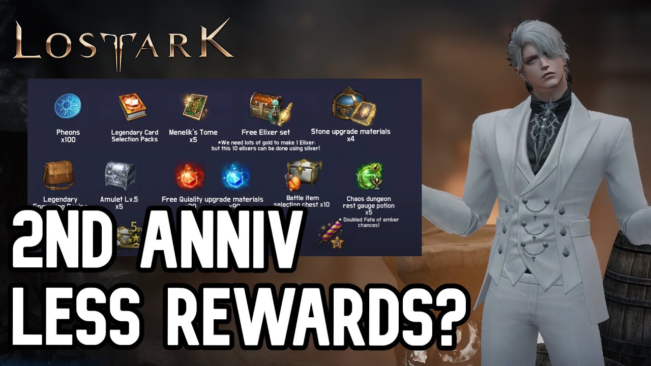 Less Rewards Compared to KR?... 2nd Lost Ark Anniversary Rewards