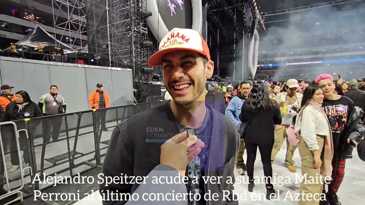 Alejandro Speitzer acude a ver a su amiga Maite Perroni al último concierto de Rbd en el Azteca