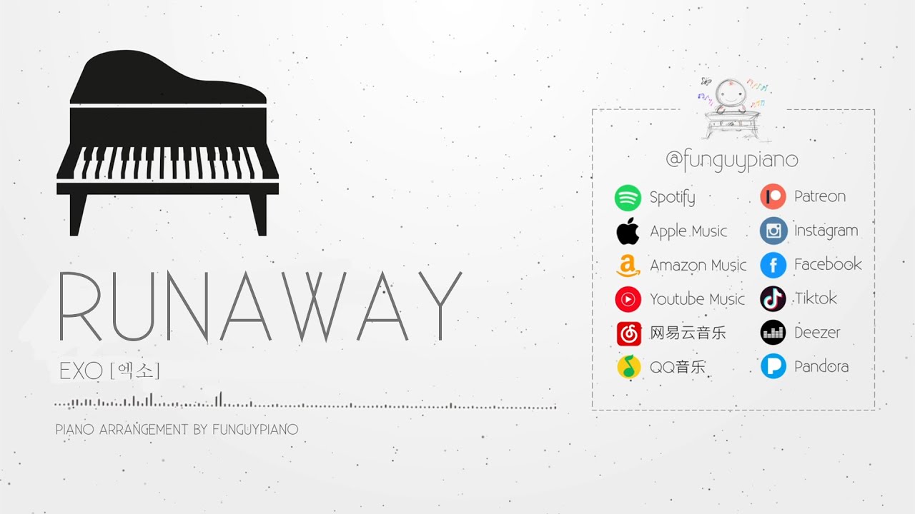 EXO (엑소)「Runaway」Piano Cover + Piano Tutorial