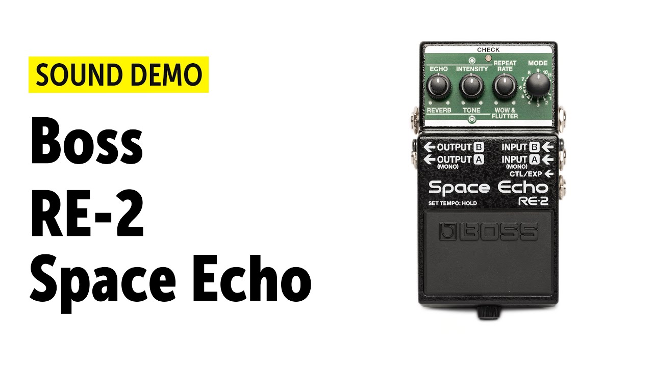 Boss RE-2 Space Echo - Sound Demo (no talking)