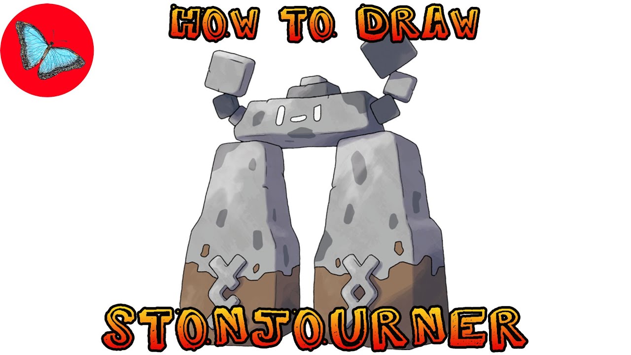 How To Draw Pokemon - Stonjourner | Drawing Animals