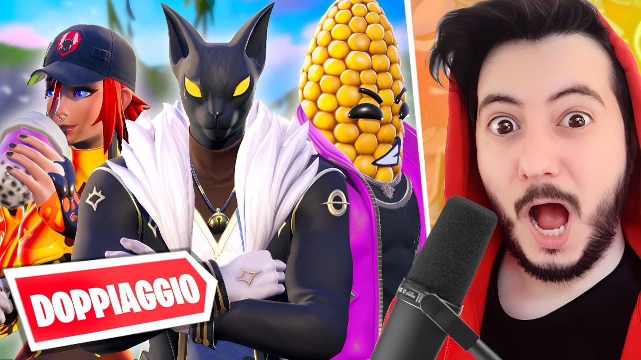 DOPPIO LE SKIN DI FORTNITE IN TEMPO REALE 🎤 C4 Stagione 2 - Pazzox