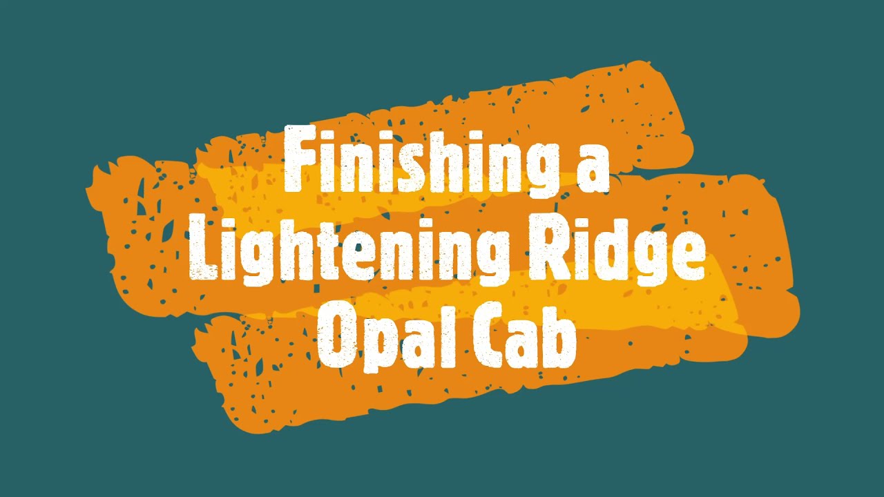 Cabbing a beautiful Lightening Ridge Opal