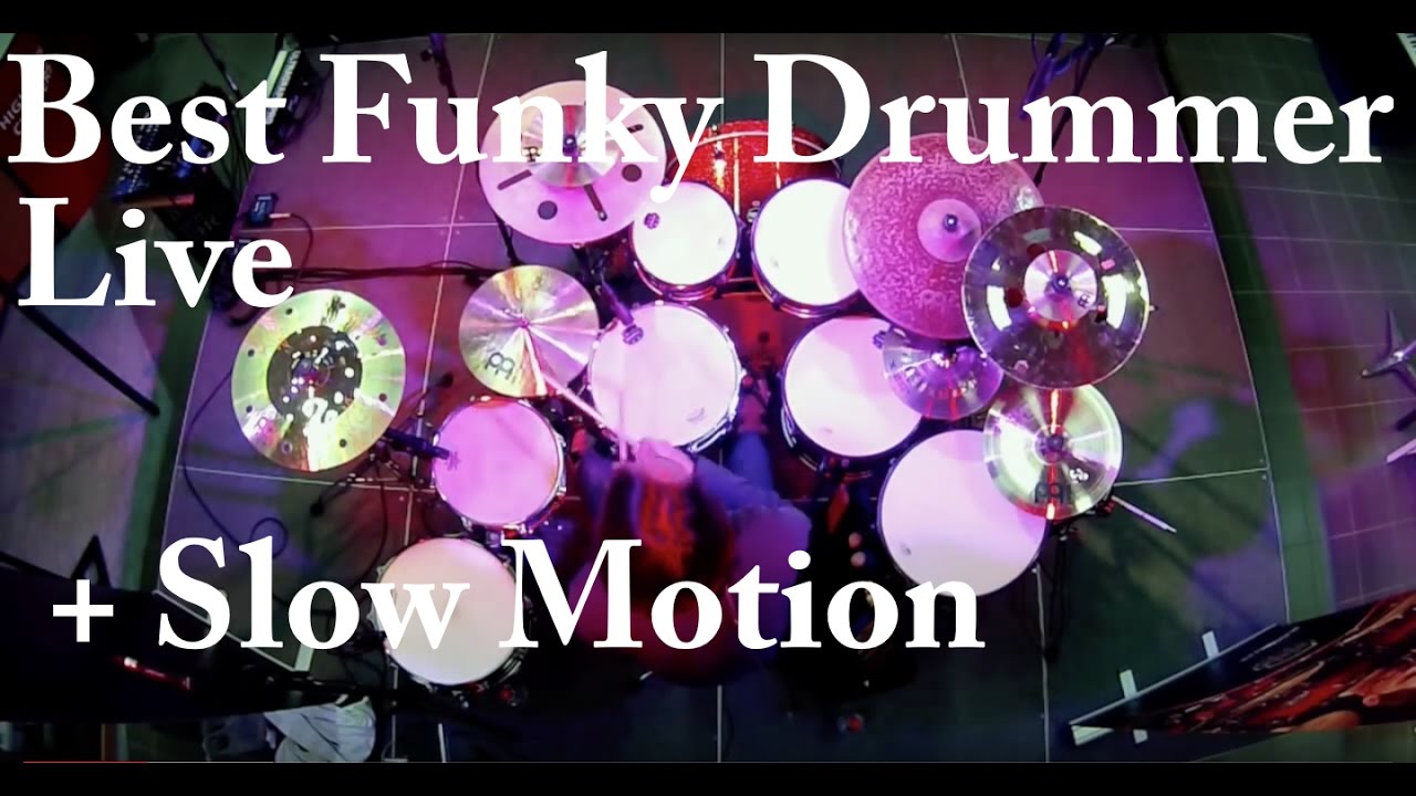 Damien Schmitt - Best Funky Drummer LIVE + Slow Motion