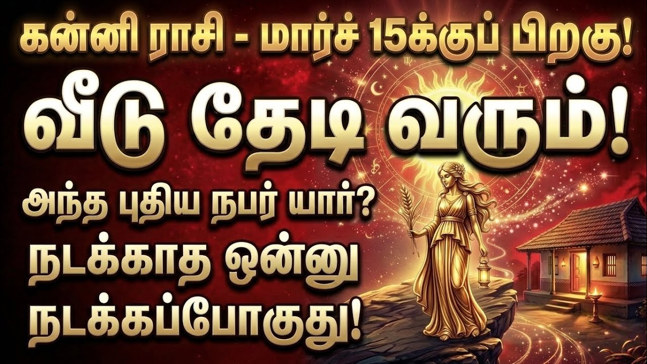 கன்னி - மார்ச் 15-க்கு பிறகு வீட்டு வாசலை மிதிக்கப்போகும் அந்த நபர் யார்? நடக்காத 1 நடக்கப்போகுது!