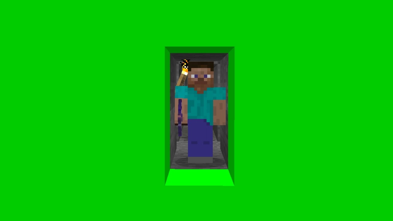 Minecraft green screen meme funny