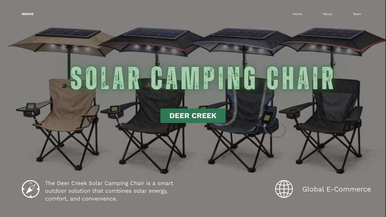 IBM555 GROUPING (DEER CREEK SOLAR CAMPING CHAIR)