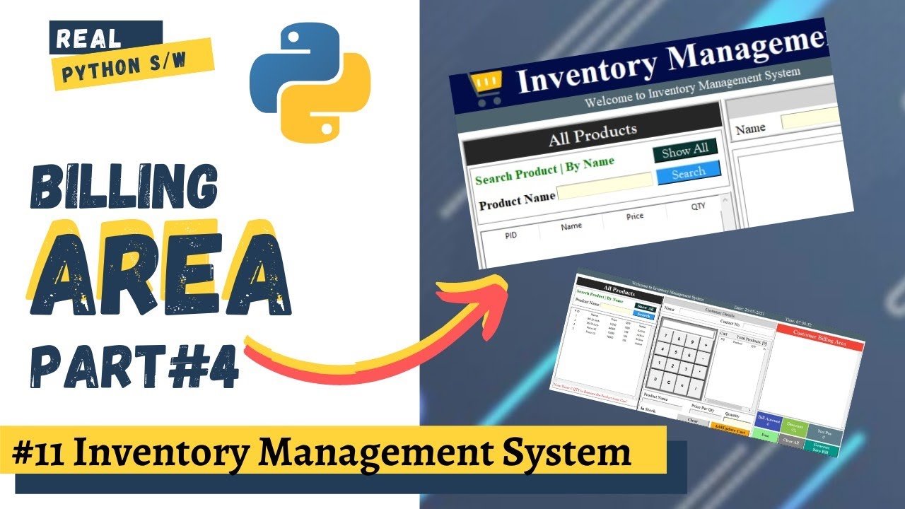 🔥#11 How to Create Inventory Management System with Database in Python | 0 to Hero Course | Billing🔥