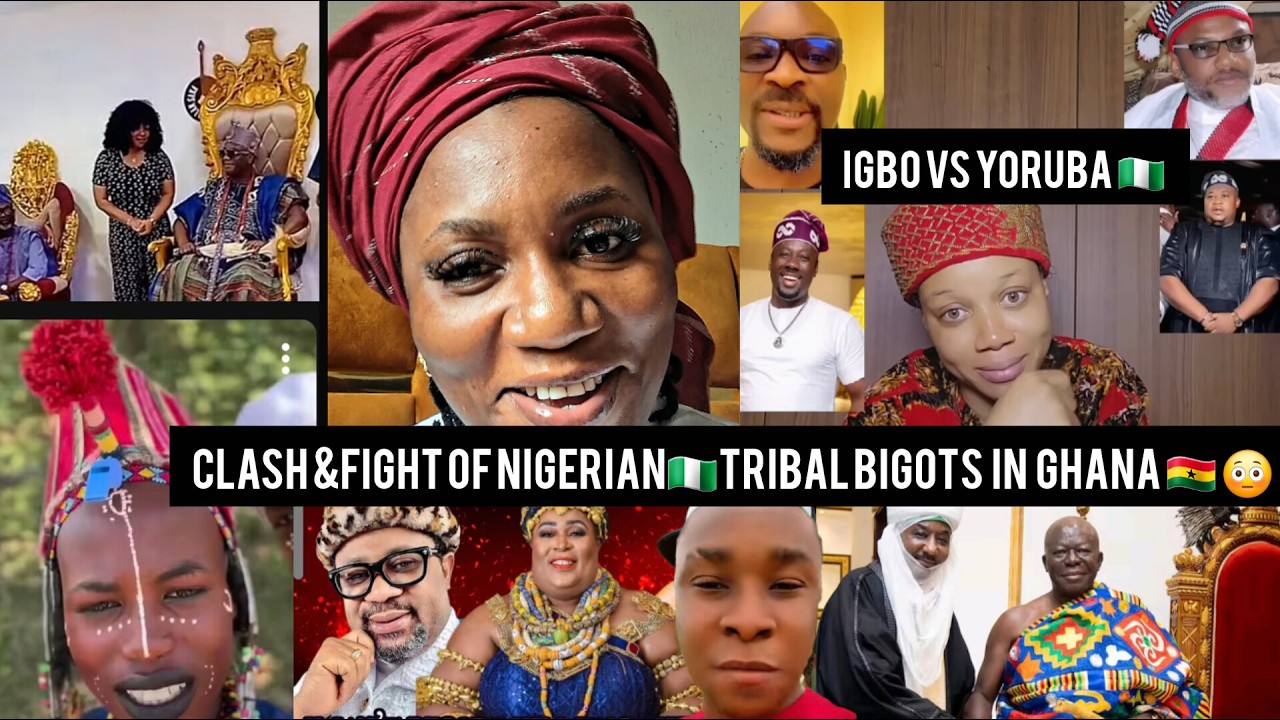 WAHALA🔥🤣NIGERIAN🇳🇬KINGDOM TRIBAL BIGOTS FIGHT DIRTY IN GHANA🇬🇭