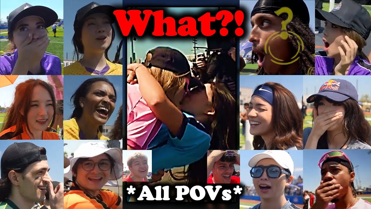 (ALL POVs) Streamers React to ExtraEmily & QT's Passionate Kiss