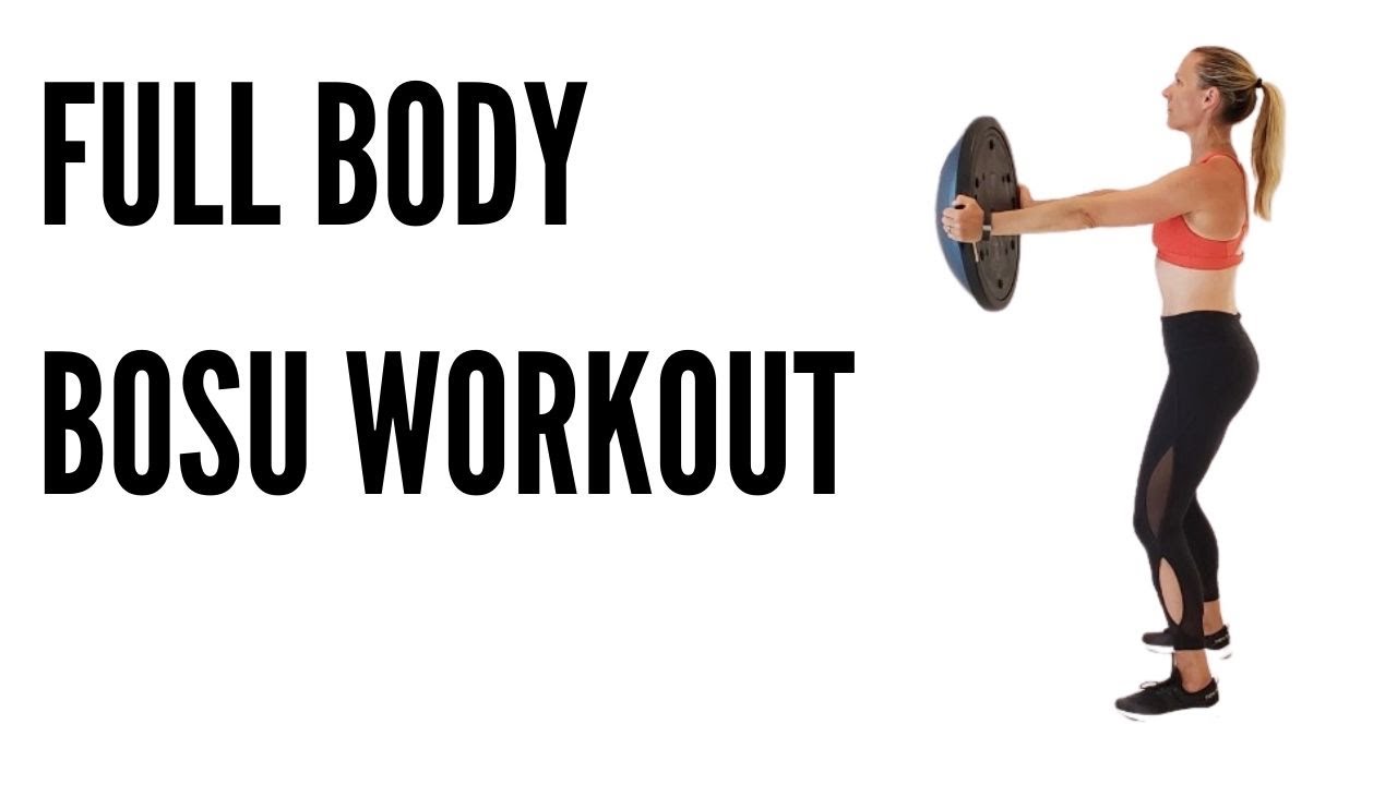 FULL BODY BOSU WORKOUT ***20 MINUTES*** (with DUMBBELLS)