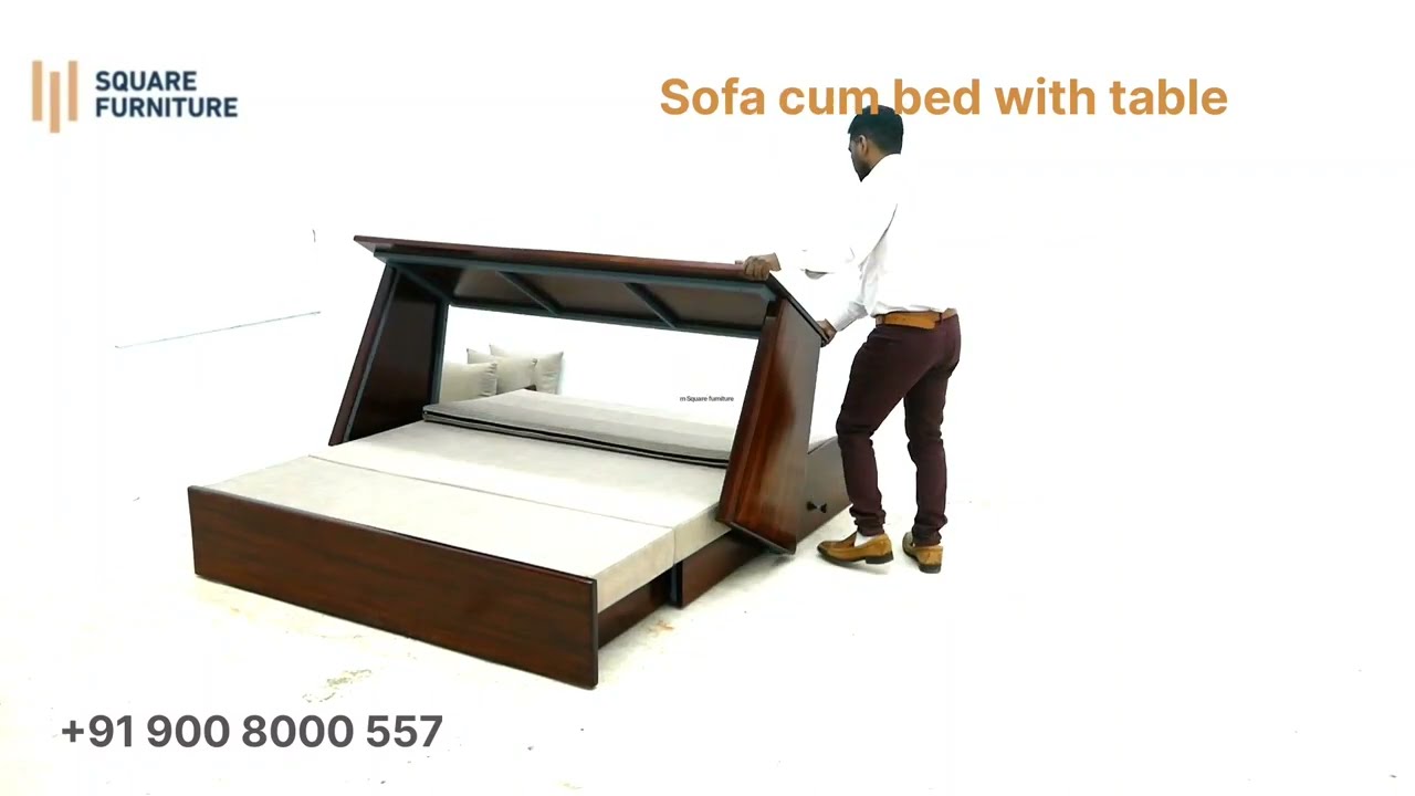 sofa cum bed with table | Influx space saving furniture in Bangalore